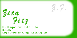 zita fitz business card
